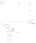 Controls Ignition Diagram and Parts List for 218707-0026-E1  Briggs and Stratton Engine